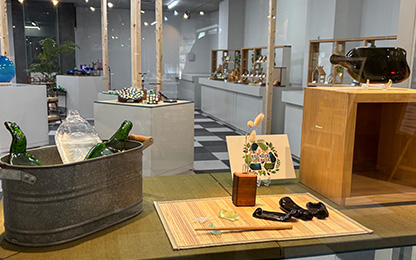 SUWAガラスの里の美術館ギャラリー