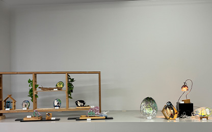 SUWAガラスの里の美術館ギャラリー